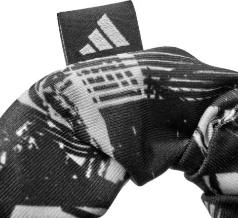 Резинки для волос женские Adidas HAIR SCRUNCHIES 2PK черная, черно-белая (2 штуки) ADAC-16500