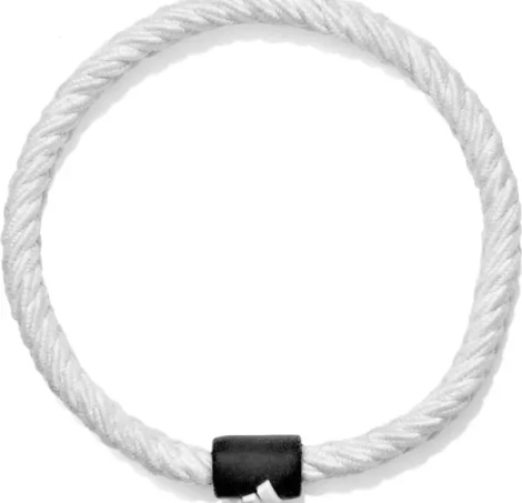 Резинки для волос Adidas BRAIDED HAIR TIES 6PK черные, белые (6 штук) ADAC-16560