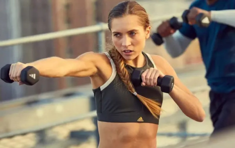 Гантелі Adidas DUMBBELLS чорні (2 х 1,0 кг) ADWT-11401-NL