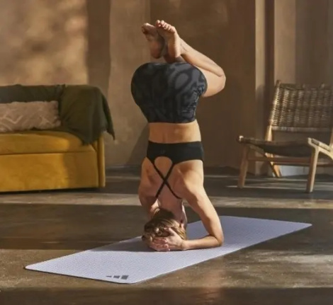 Коврик для йоги Adidas YOGA MAT серый ADYG-10002SV