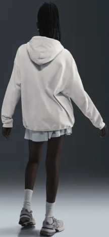 Толстовка жіноча Nike SPORTSWEAR OVERSIZED світло-сіра DM6415-104