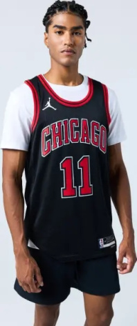Майка баскетбольная Nike CHICAGO BULLS STATEMENT EDITION JORDAN DRI-FIT NBA SWINGMAN черно-красная DO9521-010