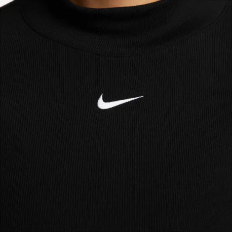 Світшот жіночий Nike SPORTSWEAR ESSENTIAL RIBBED MOCK-NECK чорний DV7880-010