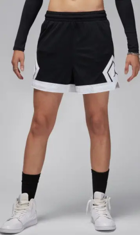 Шорти баскетбольні жіночі Nike JORDAN SPORT 10CM DIAMOND чорно-білі FN5134-010