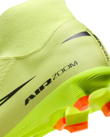 Бутси Nike MERCURIAL ZOOM SUPERFLY 10 ACADEMY FG/MG лаймові FQ1456-300