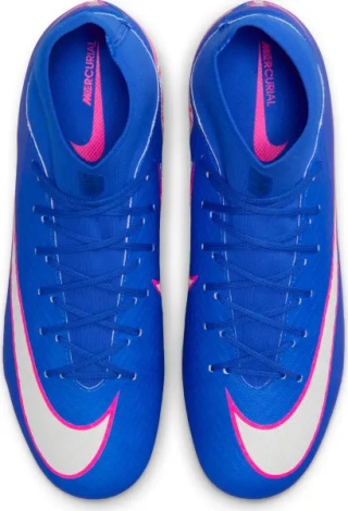 Бутсы Nike MERCURIAL ZOOM SUPERFLY 10 ACADEMY FG/MG сине-розово-белые FQ1456-446