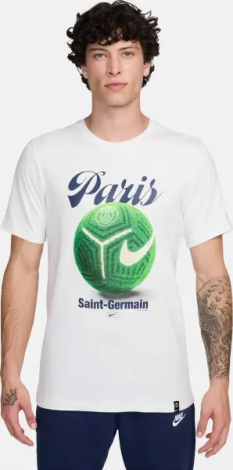 Футболка Nike PARIS SAINT-GERMAIN HOME PITCH біла FV8559-121