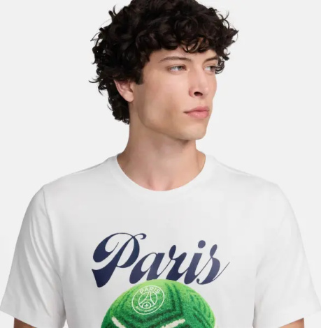 Футболка Nike PARIS SAINT-GERMAIN HOME PITCH біла FV8559-121