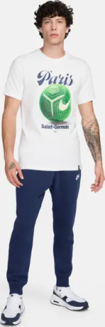 Футболка Nike PARIS SAINT-GERMAIN HOME PITCH біла FV8559-121