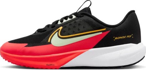 Кросівки бігові підліткові Nike SONIC FLY (GS) чорно-червоно-м'ятні FZ0017-005