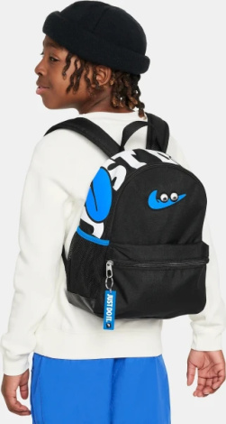 Рюкзак підлітковий Nike BRASILIA JDI MINI BACKPACK SWOOSHY чорно-синій FZ7259-010