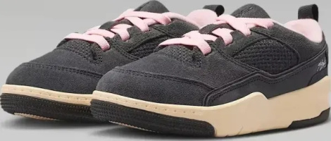 Кросівки дитячі Nike FLIGHT COURT (PS) темно-сіро-світло-рожеві HF3332-012