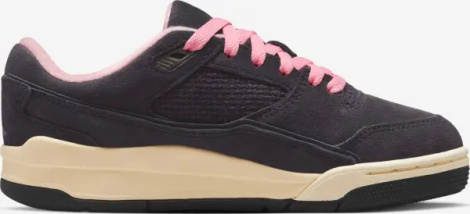 Кросівки підліткові Nike FLIGHT COURT (GS) темно-сіро-світло-рожеві HF3333-012