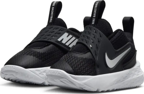 Кроссовки детские Nike TEAM HUSTLE D 12 (TD) черно-белые HF6281-002