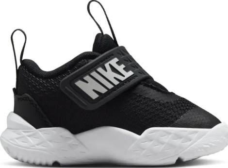 Кроссовки детские Nike TEAM HUSTLE D 12 (TD) черно-белые HF6281-002