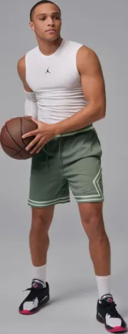Шорты баскетбольные Nike JORDAN DRI-FIT MESH DIAMOND SHORTS темно-зеленые HF9910-351
