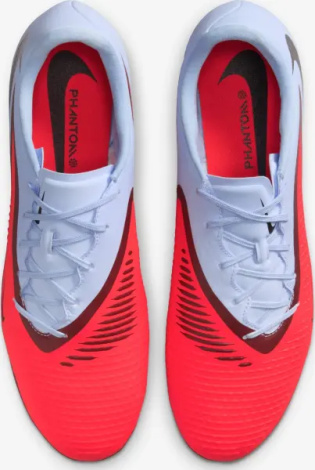 Бутсы Nike PHANTOM 6 LOW ACADEMY FG/MG светло-сине-красные HJ4564-400