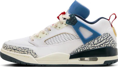 Кросівки Nike JORDAN SPIZIKE LOW біло-синьо-червоні HM3712-164