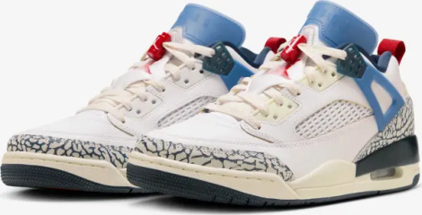 Кросівки Nike JORDAN SPIZIKE LOW біло-синьо-червоні HM3712-164