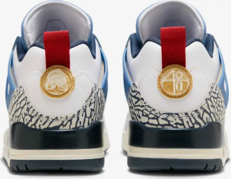 Кросівки Nike JORDAN SPIZIKE LOW біло-синьо-червоні HM3712-164