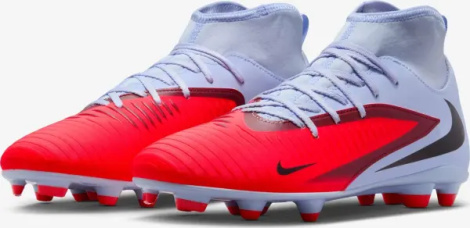 Бутси Nike PHANTOM 6 HIGH CLUB FG/MG світло-синьо-червоні HQ2275-400