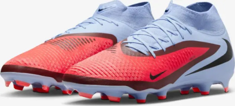 Бутси Nike PHANTOM 6 HIGH ACADEMY FG/MG світло-синьо-червоні HQ2278-400