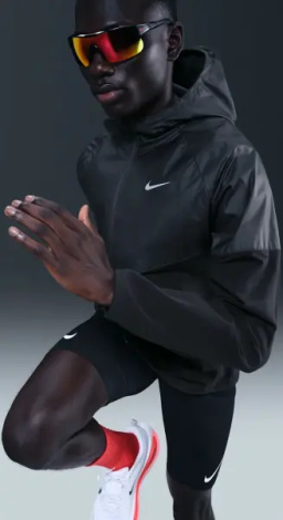 Вітровка для бігу Nike MILER REPEL WINTERIZED чорно-темно-сіра HV2669-010
