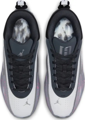 Кроссовки баскетбольные женские Nike JORDAN HEIR SERIES 2 светло-серо-черно-розовые HV4417-100