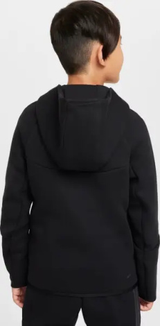 Толстовка подростковая Nike SPORTSWEAR TECH FLEECE черная HV5867-010