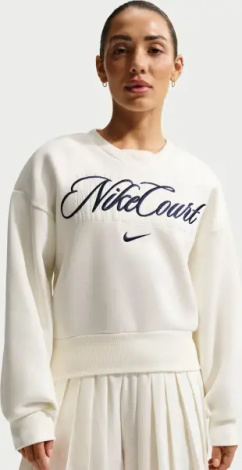 Свитшот для тенниса женский Nike NIKECOURT COLLECTION кремовый IB0757-133