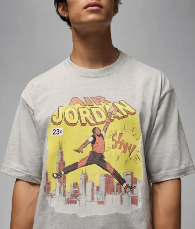 Футболка Nike JORDAN COMIC сіра IF0784-050