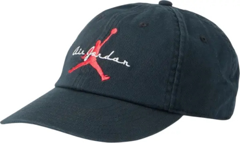 Кепка Nike JORDAN CLUB CAP UNSTRUCTURED ADJUSTABLE черная IF8483-010