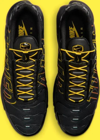 Кросівки Nike AIR MAX PLUS чорно-жовто-помаранчеві IH4459-010