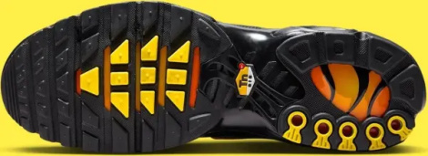 Кросівки Nike AIR MAX PLUS чорно-жовто-помаранчеві IH4459-010