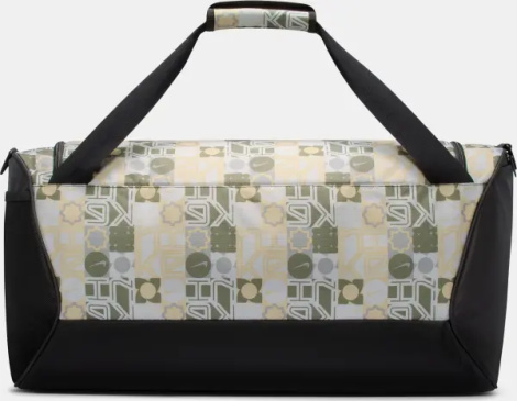 Сумка спортивна Nike BRASILIA TRAINING DUFFEL BAG MEDIUM 60L зелено-бежево-чорна IH7846-101