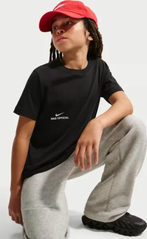 Футболка подростковая Nike SPORTSWEAR черная II0392-010
