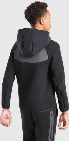 Спортивний костюм підлітковий Nike SPORTSWEAR TECH FLEECE чорно-темно-сіро-жовтий IO1285-010__IO1286-010