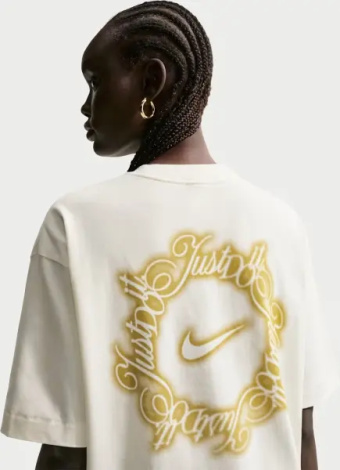 Футболка жіноча Nike SPORTSWEAR OVERSIZED кремова IO3525-133