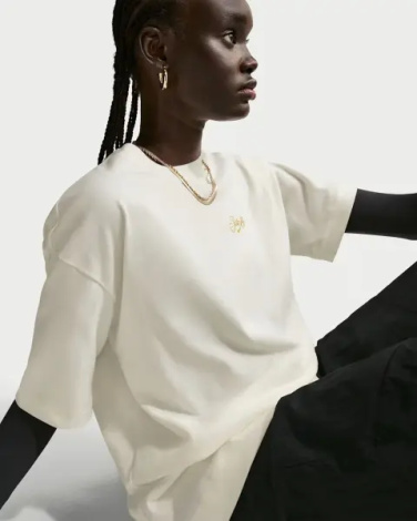 Футболка жіноча Nike SPORTSWEAR OVERSIZED кремова IO3525-133