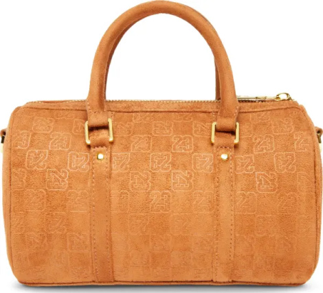 Сумка через плечо Nike JORDAN SUEDE MONOGRAM MINI DUFFEL 3L оранжевая MA9209-X6X