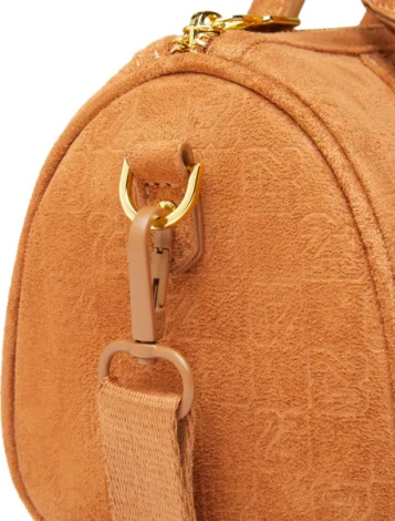 Сумка через плечо Nike JORDAN SUEDE MONOGRAM MINI DUFFEL 3L оранжевая MA9209-X6X