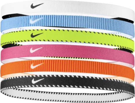 Пов'язки на голову Nike FLEX CLASSIC HEADBANDS 6PK різнокольорові (6 штук) N.101.1927.702.OS