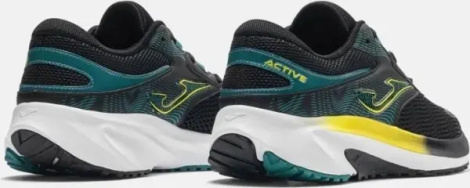 Кросівки бігові Joma ACTIVE чорно-темно-зелено-жовті RACTIS2601