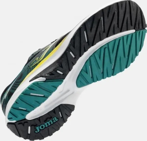 Кросівки бігові Joma ACTIVE чорно-темно-зелено-жовті RACTIS2601