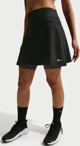 Юбка для тенниса женская Nike ONE DRI-FIT черная IM9935-010