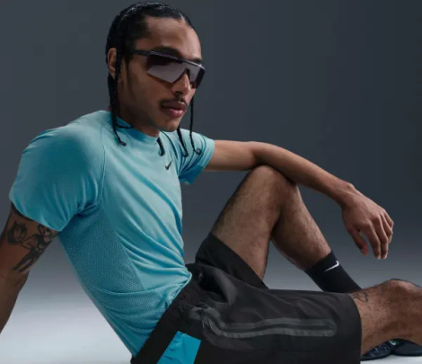 Шорти Nike TECH чорно-бірюзові IB8957-010