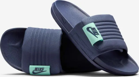 Шльопанці Nike OFFCOURT ADJUST SLIDE темно-синьо-бірюзові DQ9624-401