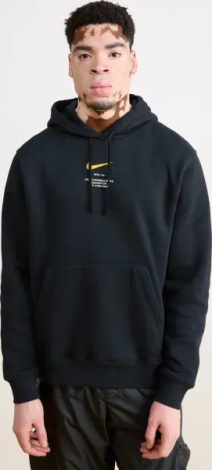 Худі Nike SPORTSWEAR SWOOSH чорно-помаранчеве IB6480-010