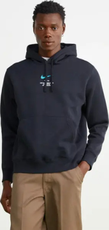 Худі Nike SPORTSWEAR SWOOSH чорно-бірюзове IB6480-011
