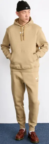 Худі Nike SPORTSWEAR SWOOSH бежево-біле IB6480-297